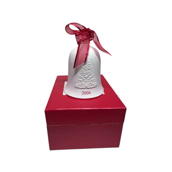 Hallmark Keepsake Porcelain Christmas Bell Ornament 2008 New - Picture 6 of 7
